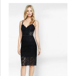 Express Black Lace Dress